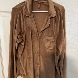 Skims Velour PJ Shirt